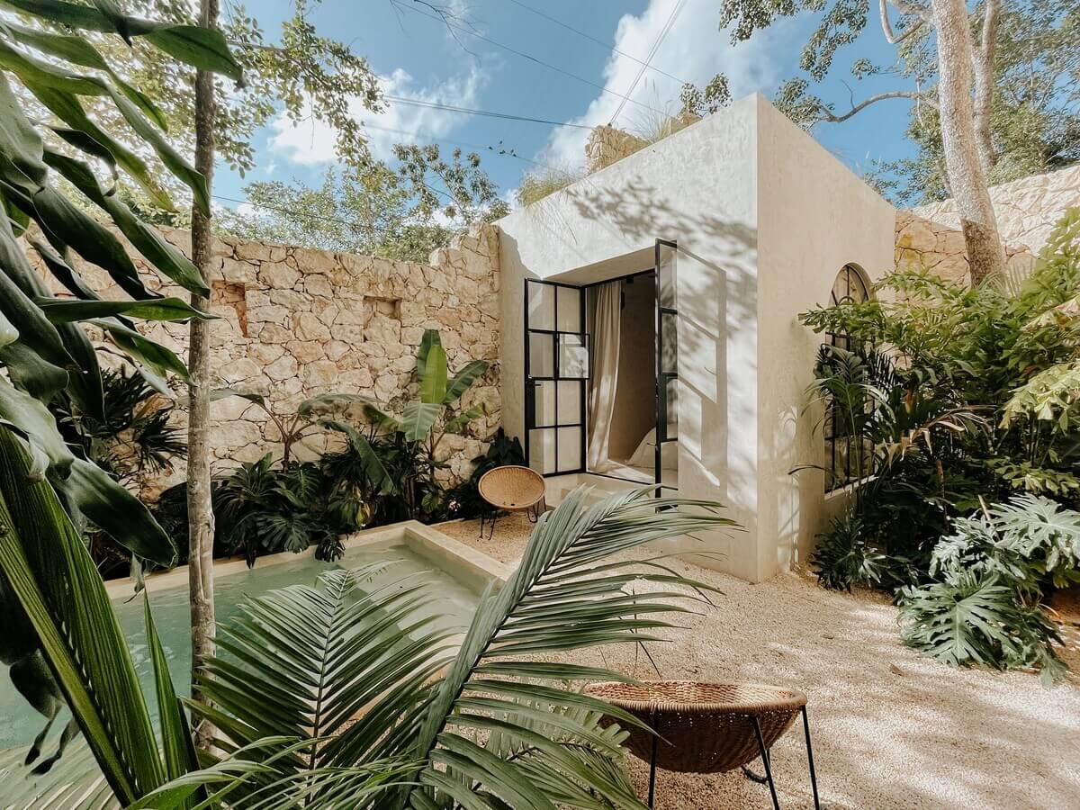 A Serene Design Apartment in Tulum 30 outdoor-space-walled-swimming-pool-tulum-airbnb-nordroom