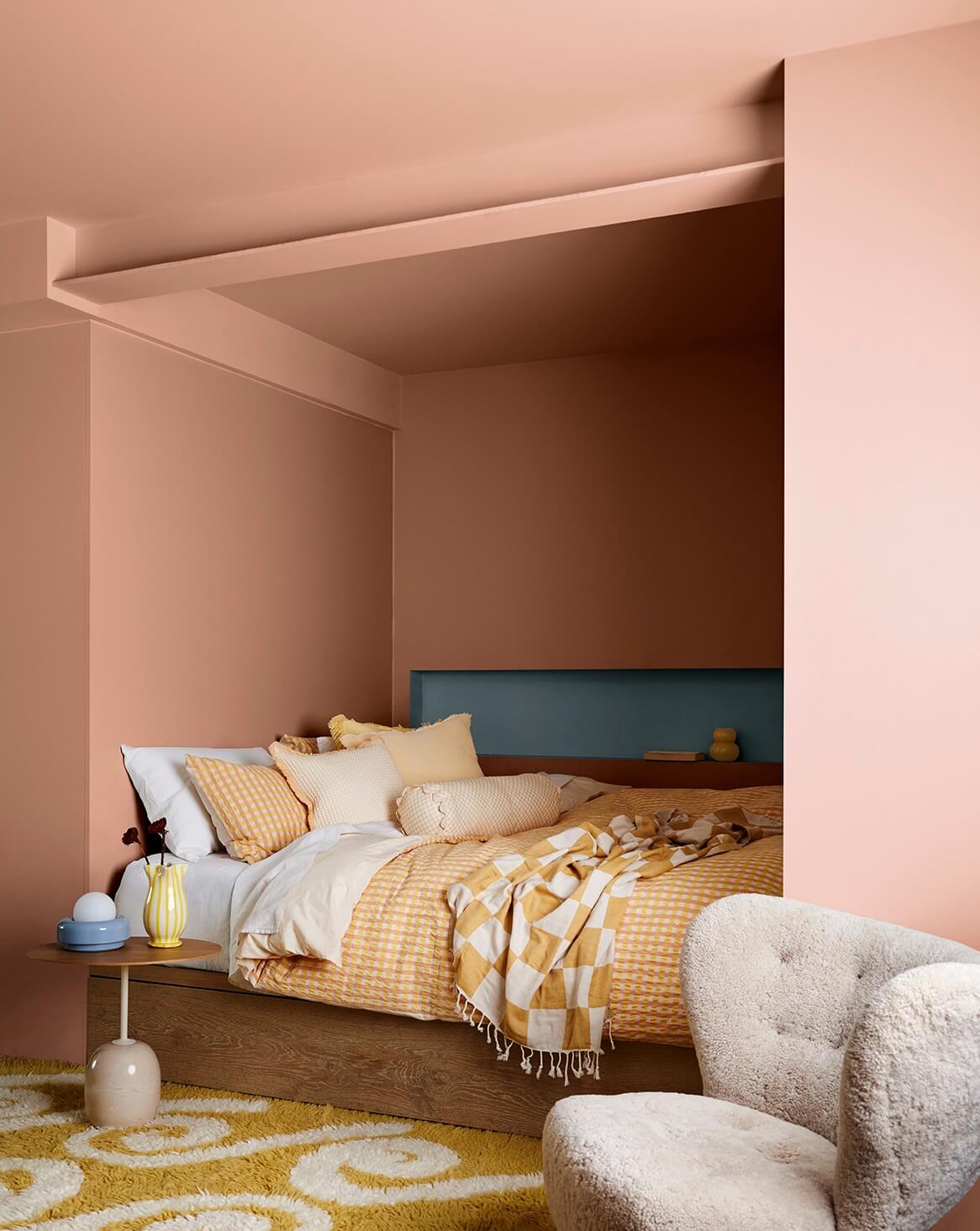 Dulux Color Forecast 2024: Bold and Positive Colors 5 pink_bedroom_Dulux_Colour_Forecase_2024_Solstice_palette-nordroom