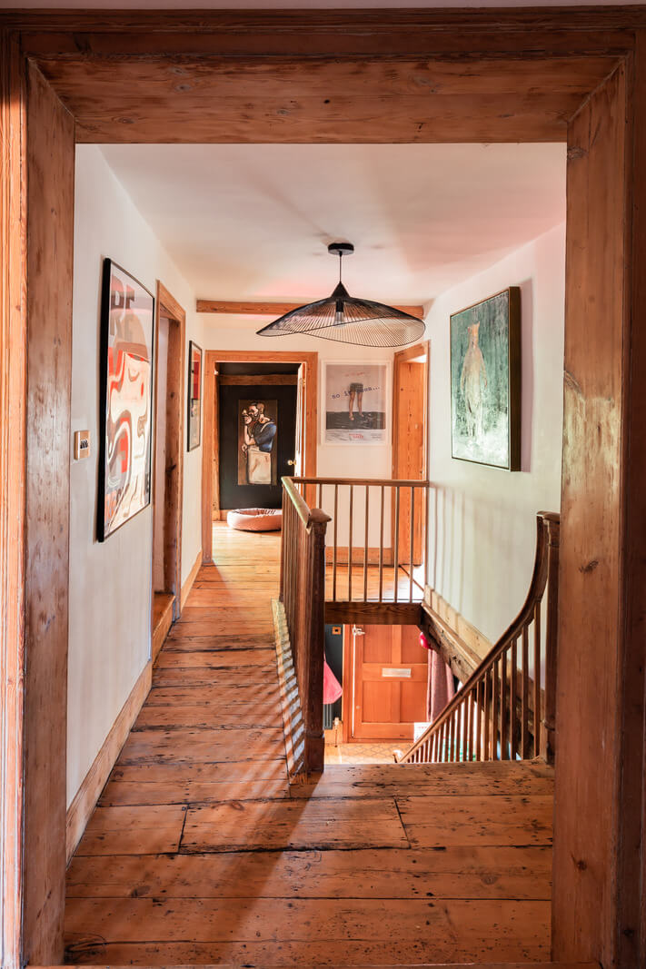 Rustic Wooden Elements in a Historic English House 11 rustic wooden floorboards hallway