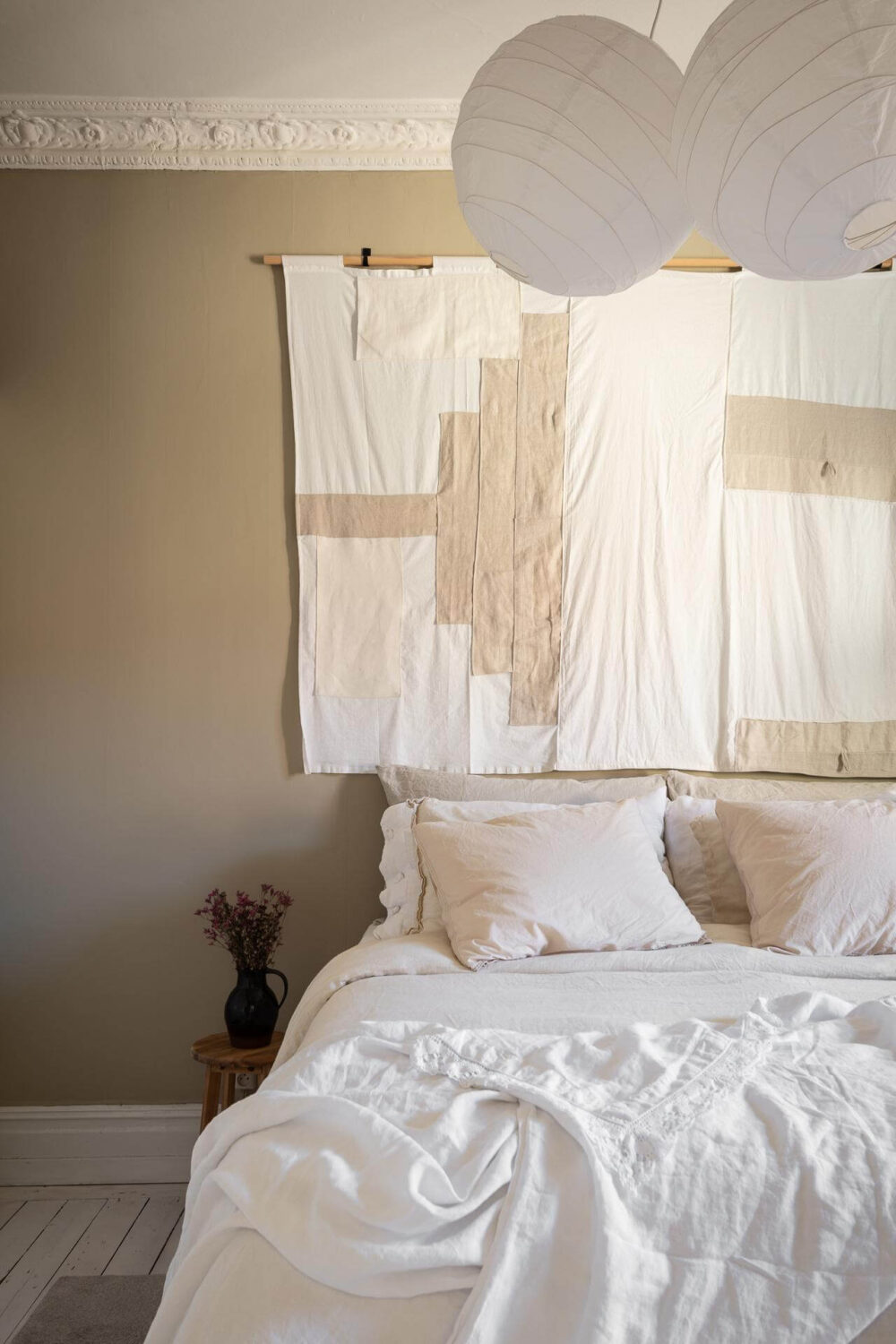 Warm, Neutral Colors in a Lovely Swedish Apartment 14 serene scandinavian bedroom