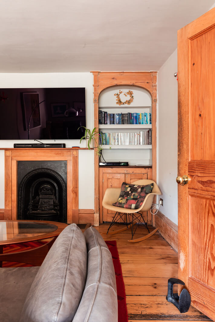 Rustic Wooden Elements in a Historic English House 8 sitting room rustic wooden elements