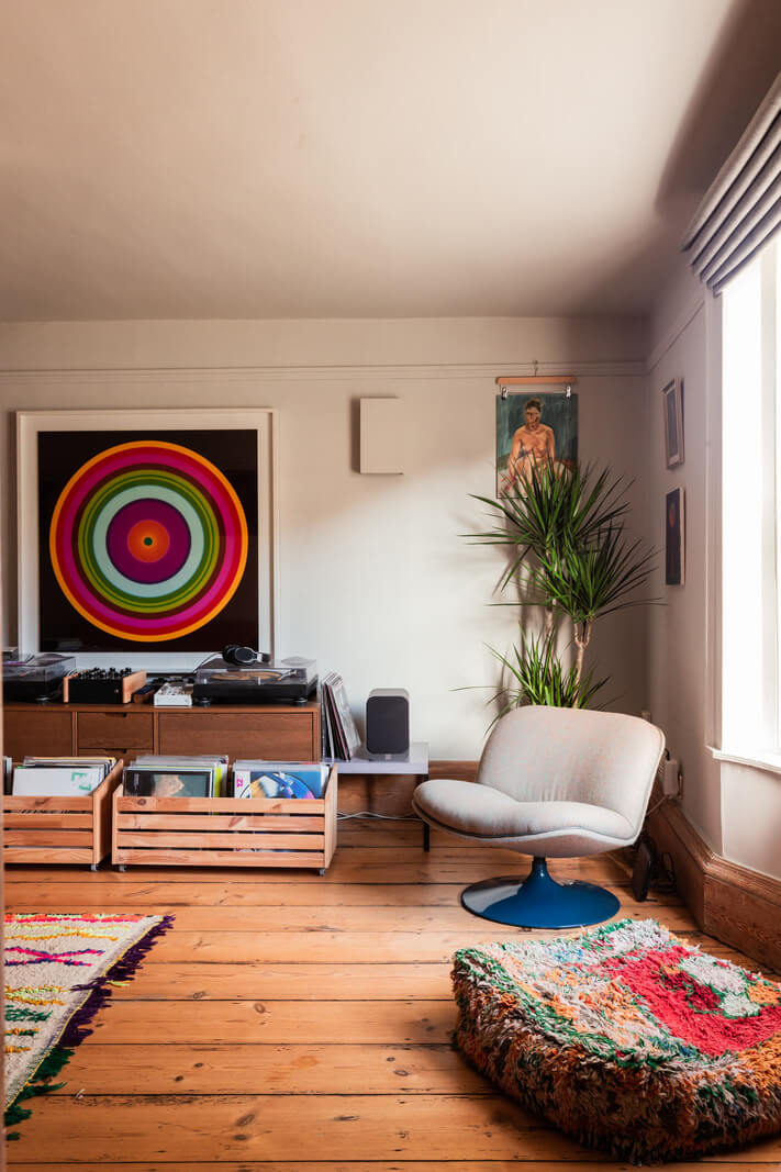 Rustic Wooden Elements in a Historic English House 6 sitting room wooden floorboards