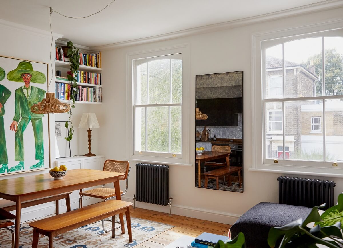 A Light-Filled Maisonette Home in London 1 small-living-room-with-dining-table-nordroom