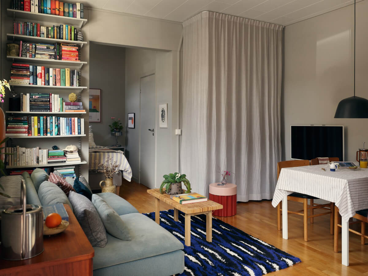 small semi-open scandinavian apartment