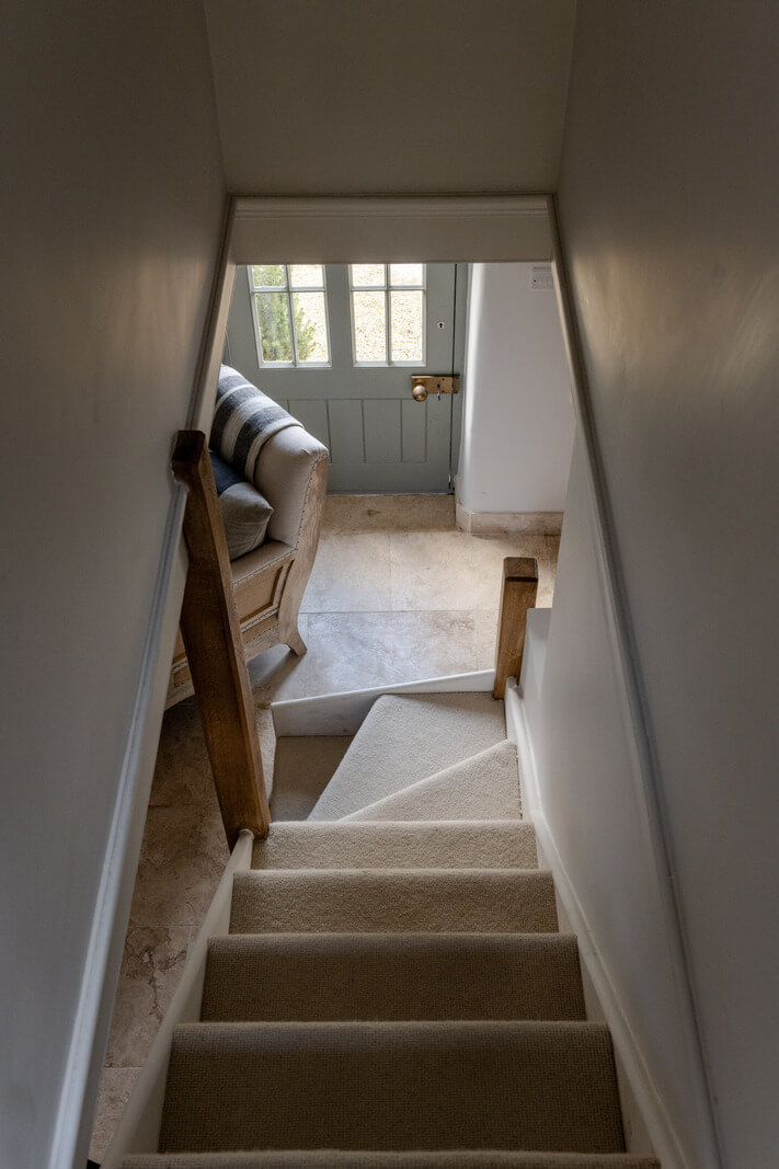 A Charming Stone Cottage with Period Features in Cornwall 13 staircase english cottage