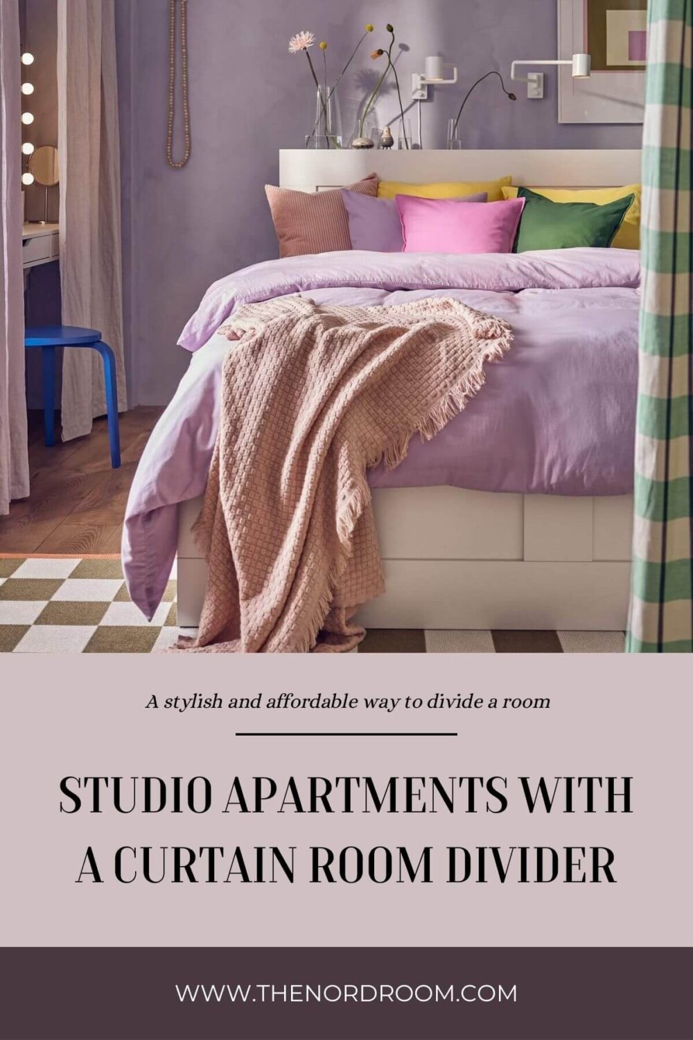 52 Studio Apartments with a Curtain Room Divider 1 studio-apartments-with-a-curtain-room-divider-nordroom