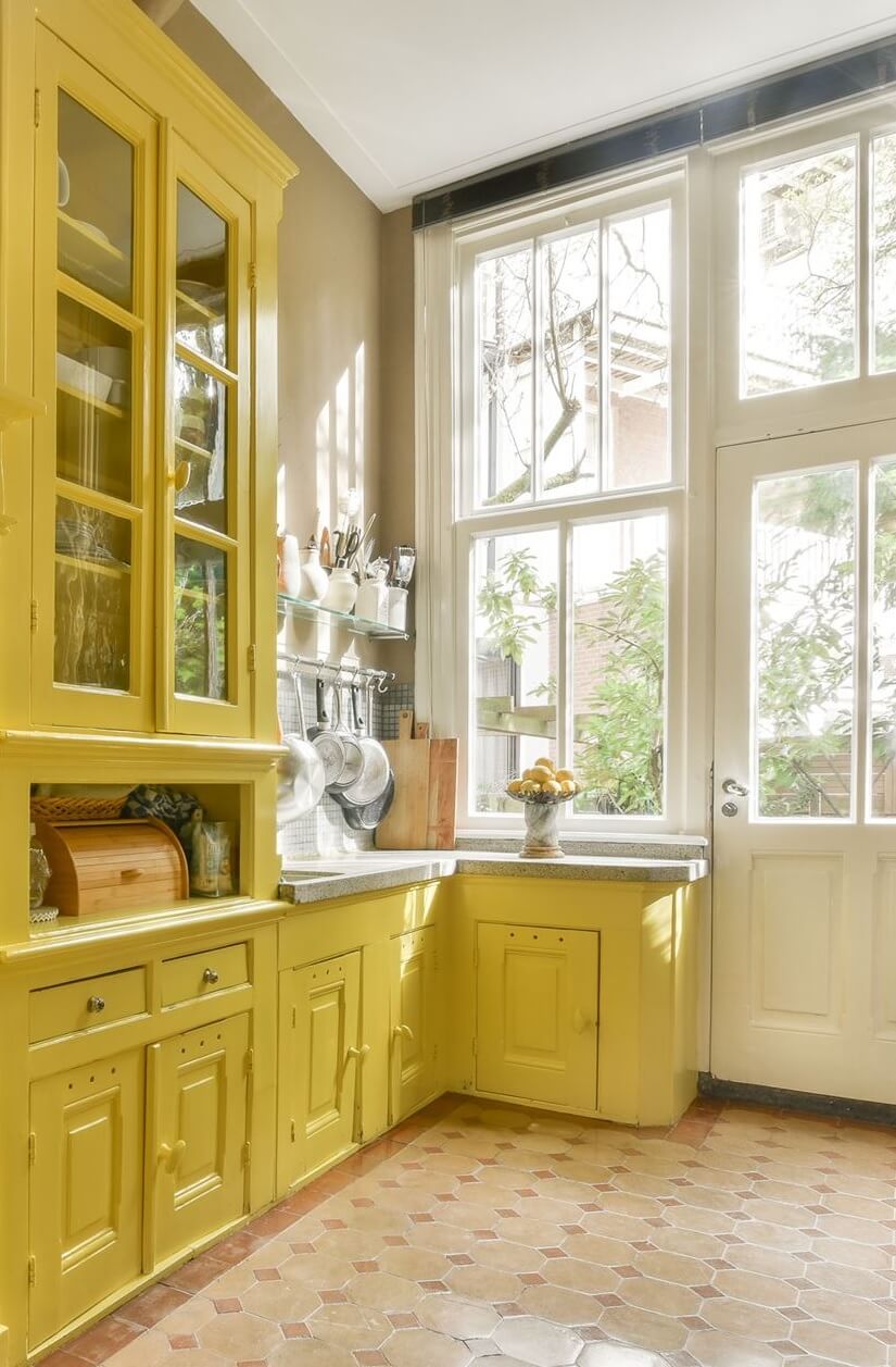 Yellow Kitchen Design Ideas (with Paint Colors) 22 sunny yellow cottage style kitchen nordroom Yellow Kitchen Design Ideas (with Paint Colors)
