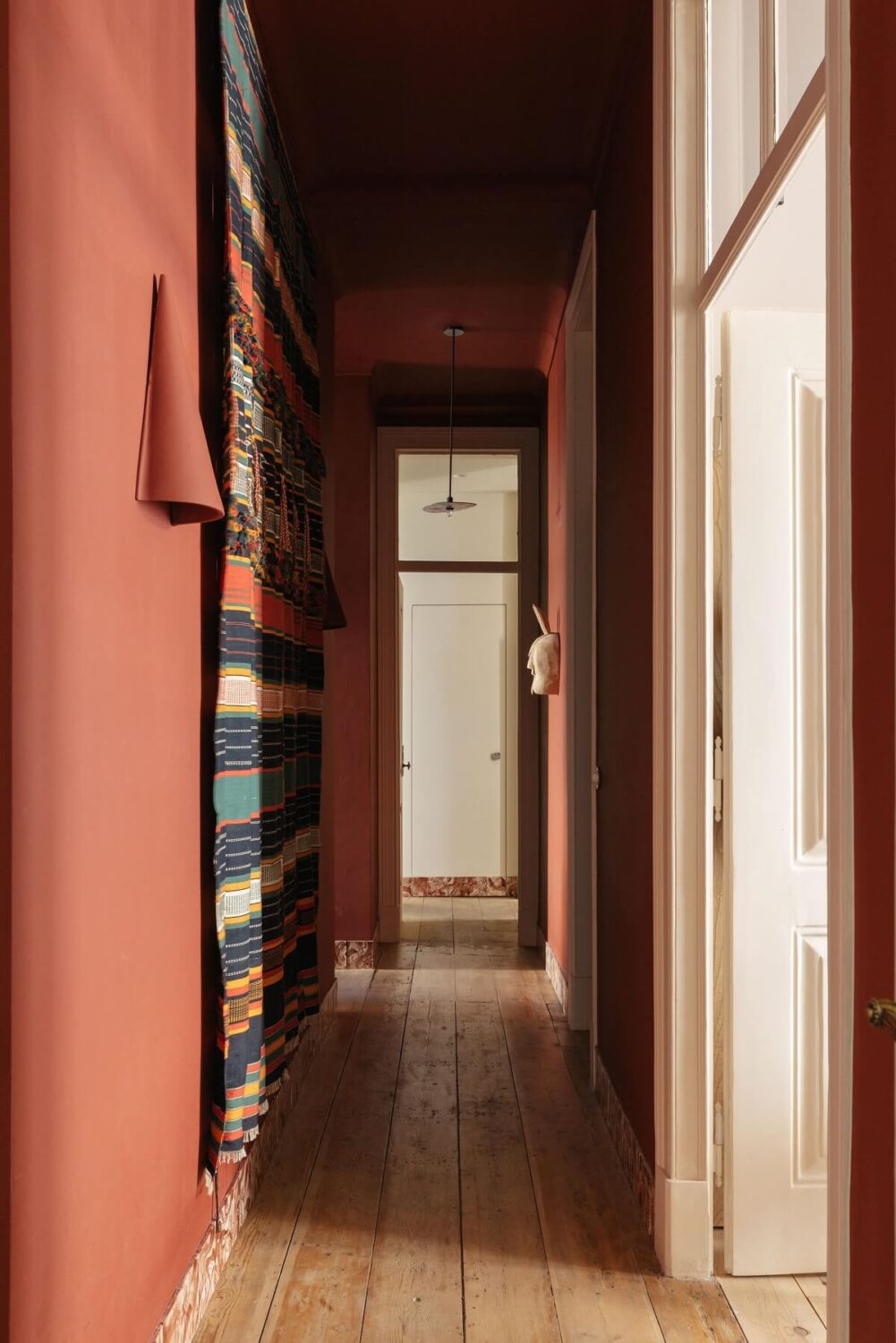 Trend Alert: 36x Color-Drenched Rooms 9 terracotta pink hallway