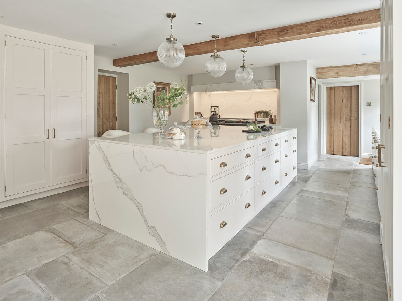 A Stylish West Yorkshire Cottage Kitchen with a Blush Pink AGA 4 c