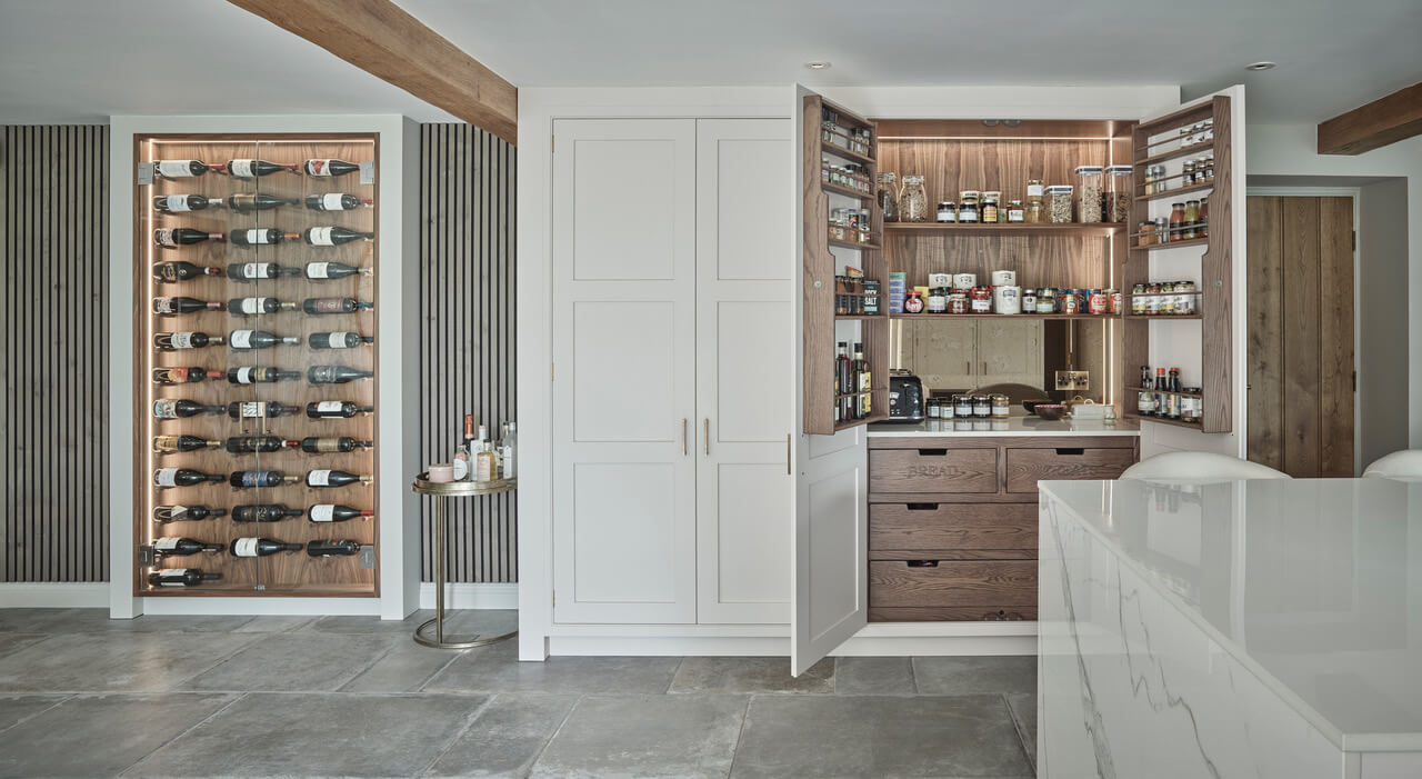 A Stylish West Yorkshire Cottage Kitchen with a Blush Pink AGA 13 c