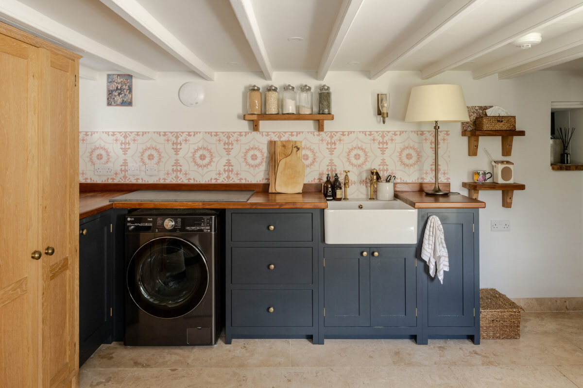 A Charming Stone Cottage with Period Features in Cornwall 10 utility room