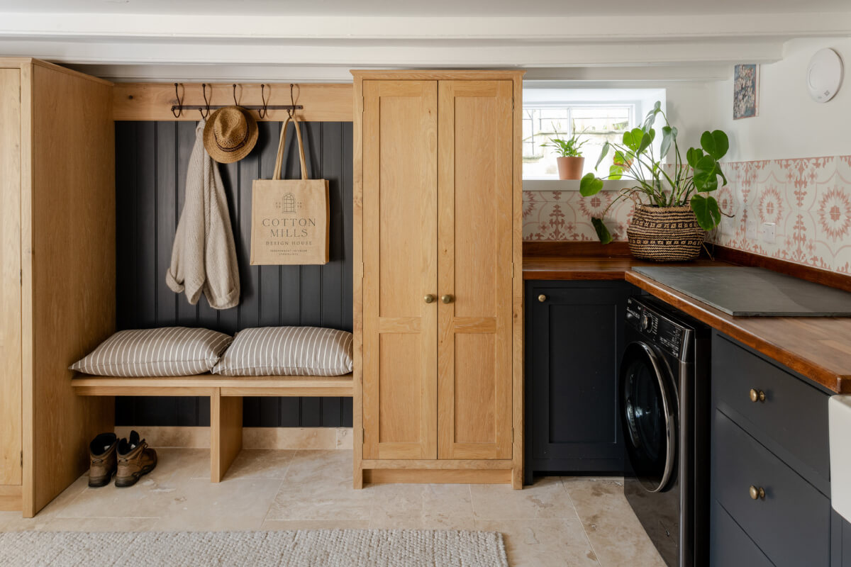 A Charming Stone Cottage with Period Features in Cornwall 9 utlity and boot room