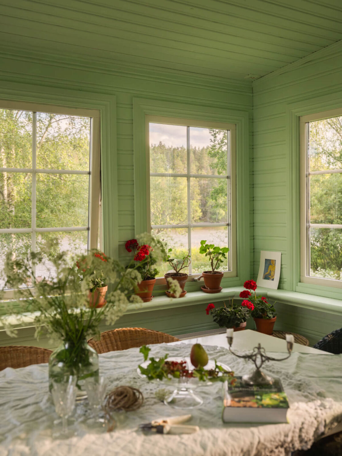 A 1930s Lakeside Country House with a Private Beach 8 view of lake