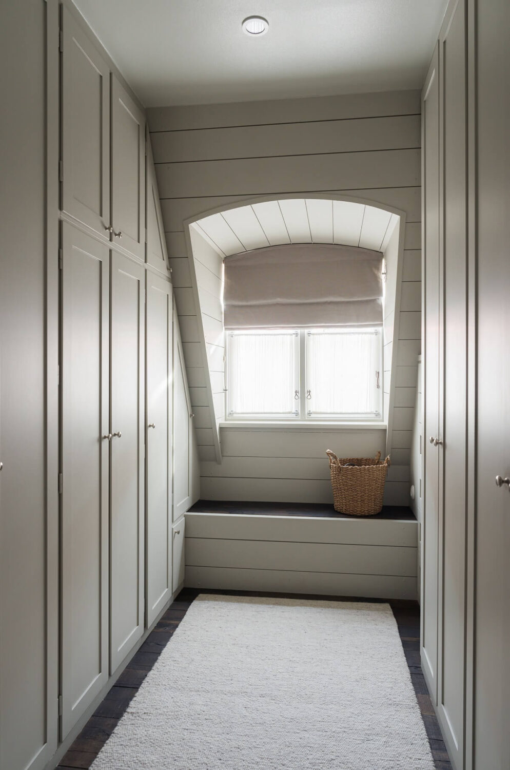 A Stylish Penthouse Apartment with Exposed Beams 23 walk in closets window seat