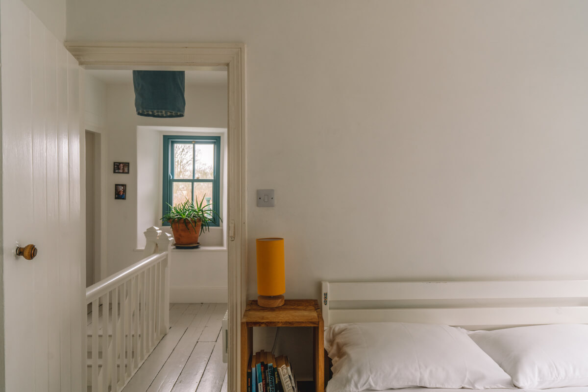 A Colorful 19th-Century Cottage in the Lake District 15 white bedroom