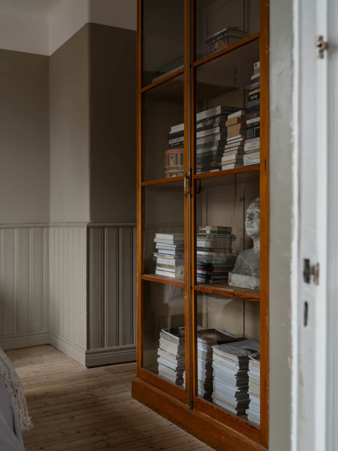 wooden cabinet glass doors