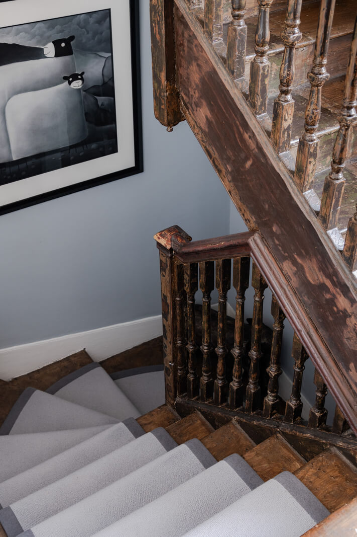 A Georgian English House Restored To Its Former Glory 16 wooden staircase