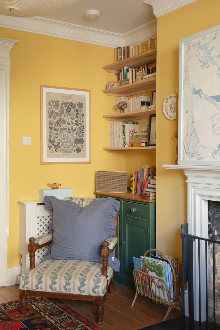 yellow living room