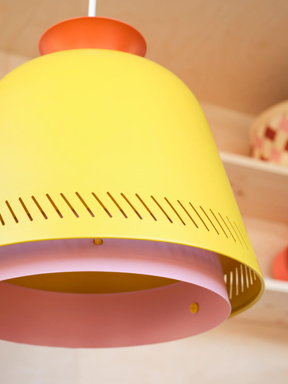 IKEA OMMJÄNGE: A Modern Collection Inspired by Swedish Folklore 21 yellow-pink-pendant-ikea-OMMJÄNGE-collection-nordroom