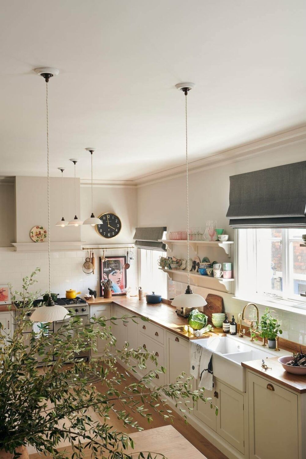 The Pros and Cons of a Wooden Kitchen Countertop 4 zoe ball devol kitchen nordroom6 The Pros and Cons of a Wooden Kitchen Countertop