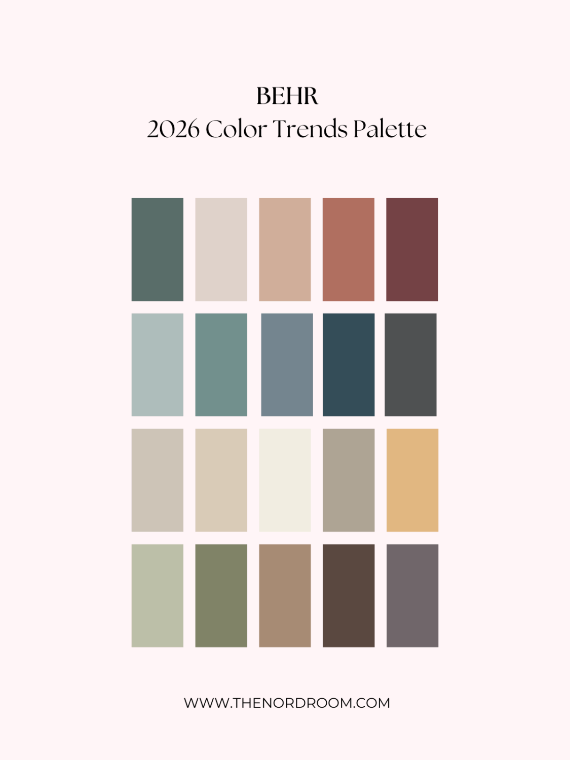 Behr Color of the Year 2026: Hidden Gem 3 behr-2026-color-trends-palette-nordroom