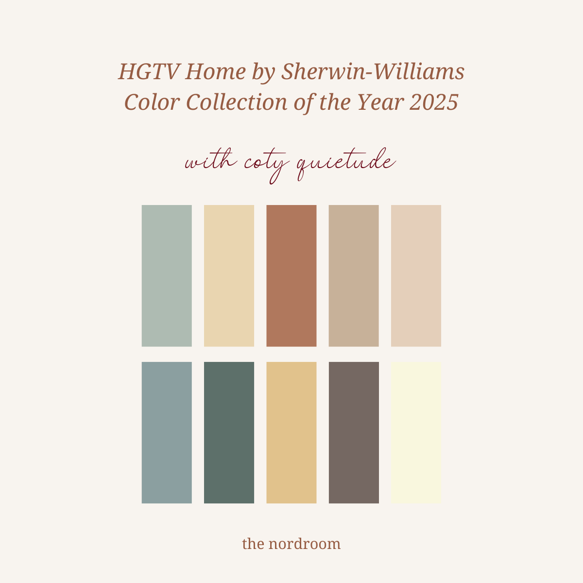 HGTV Home by Sherwin-Williams Color of the Year 2025: Quietude 3 HGTV Home by Sherwin Williams 2025 Color Collection of the Year nordroom 1 HGTV Home by Sherwin-Williams Color of the Year 2025: Quietude