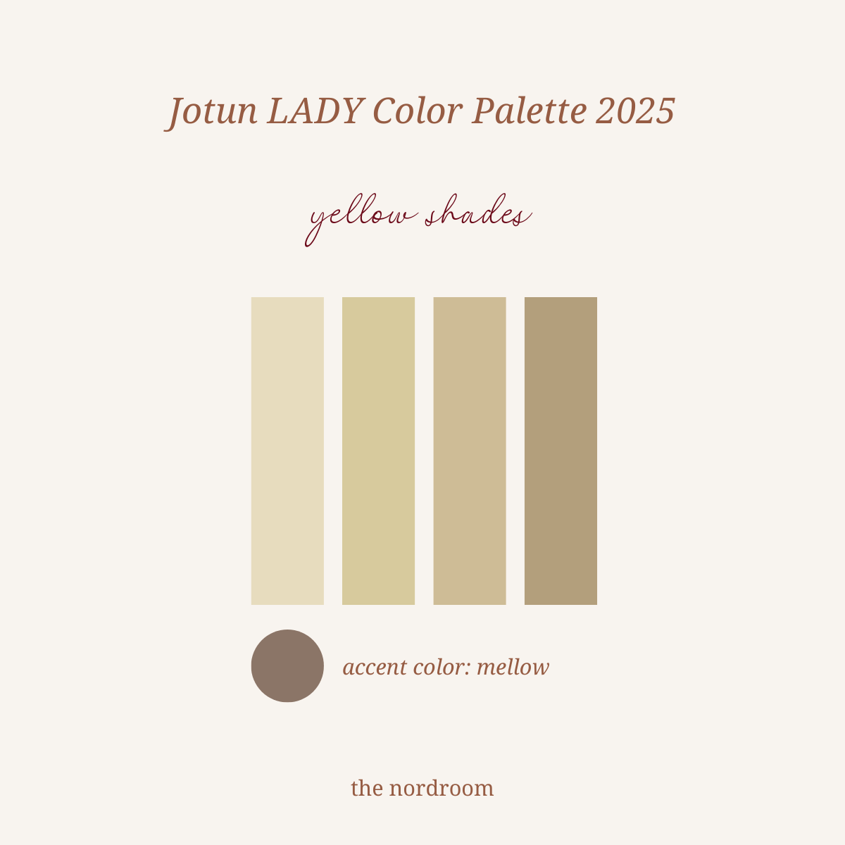 The Color Trends for 2025: Warm, Natural Shades and a Cheerful Accent 28 jotun lady color palette 2025 yellow shades nordroom