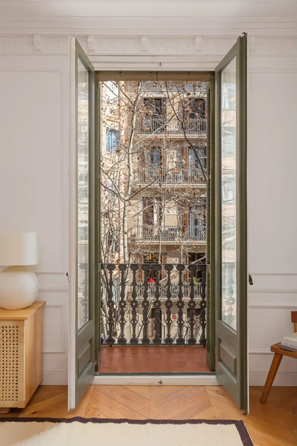 Contemporary Design in a Renovated Barcelona Apartment 13 balcony doors