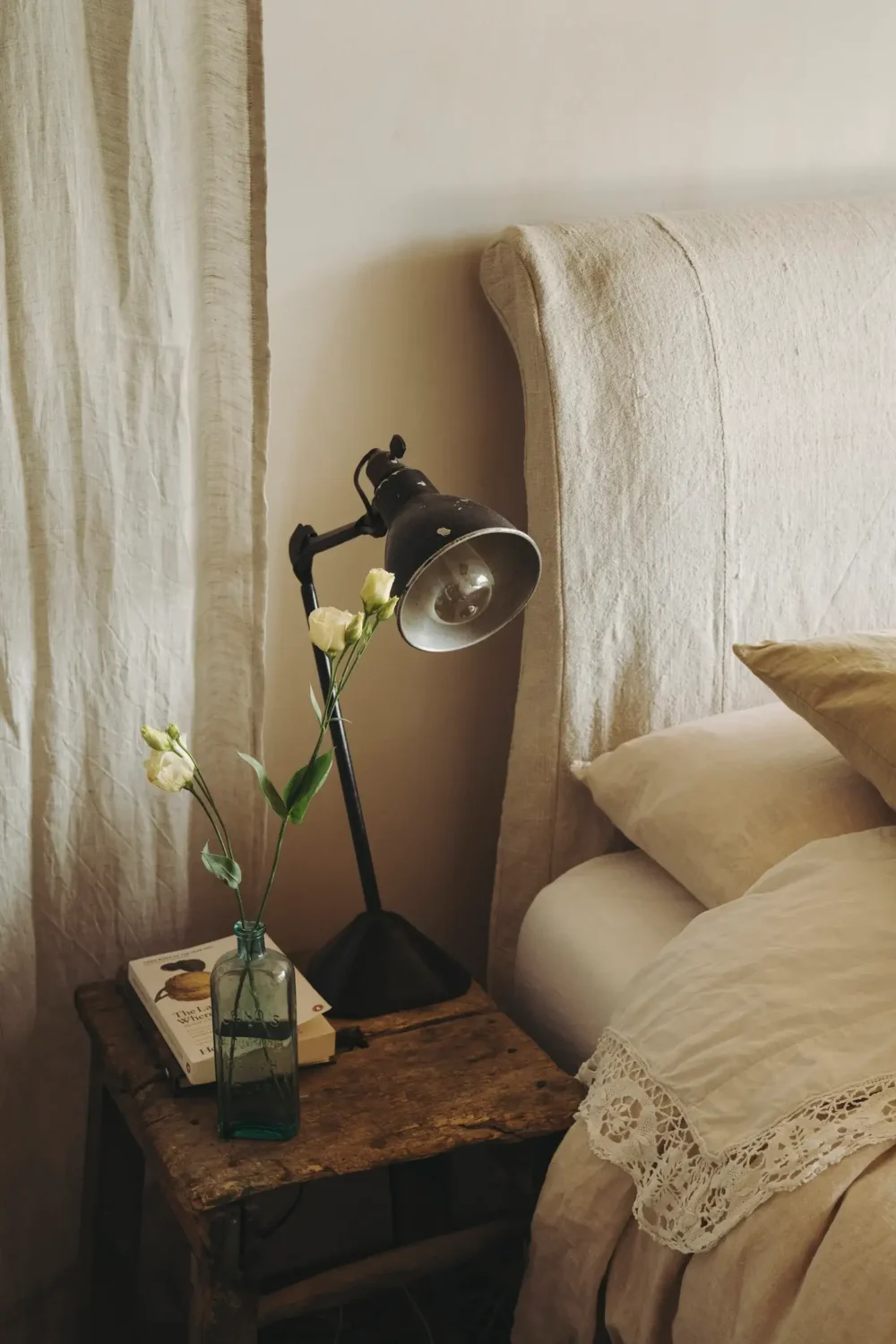 Provencal Maison Aumône is the Perfect French Country House 9 bedroom-rustic-wooden-nightstand-french-country-house-nordroom