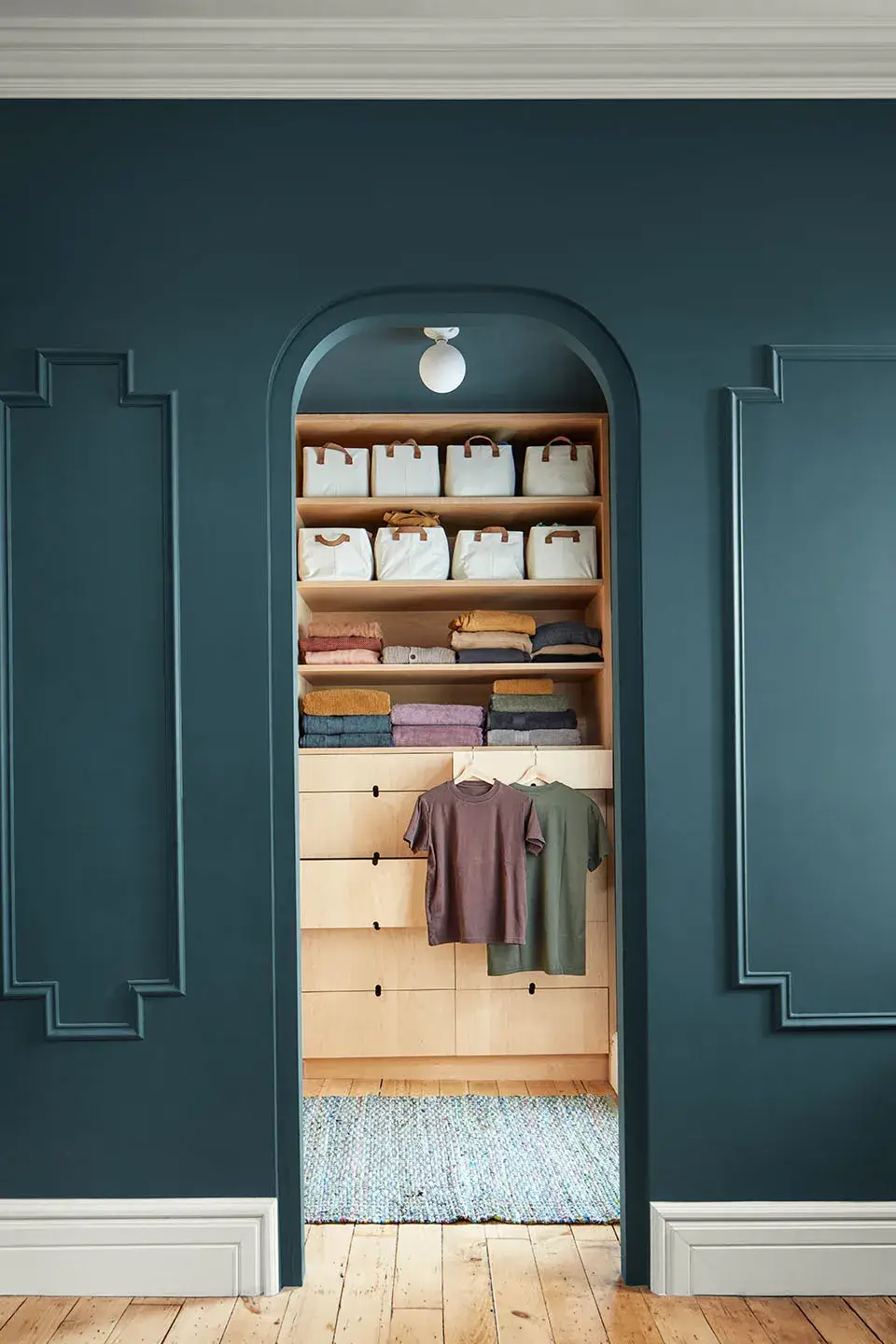 Benjamin Moore Color of the Year 2025: Cinnamon Slate 7 closet Entry stained Glass benjamin moore