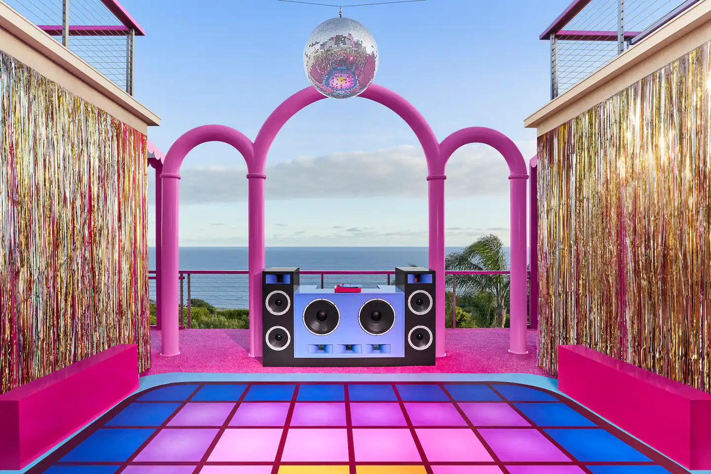 Stay in Barbie's Malibu DreamHouse - Ken's Way! 8 outdoor-disco-barbie-world-dreamhouse-nordroom