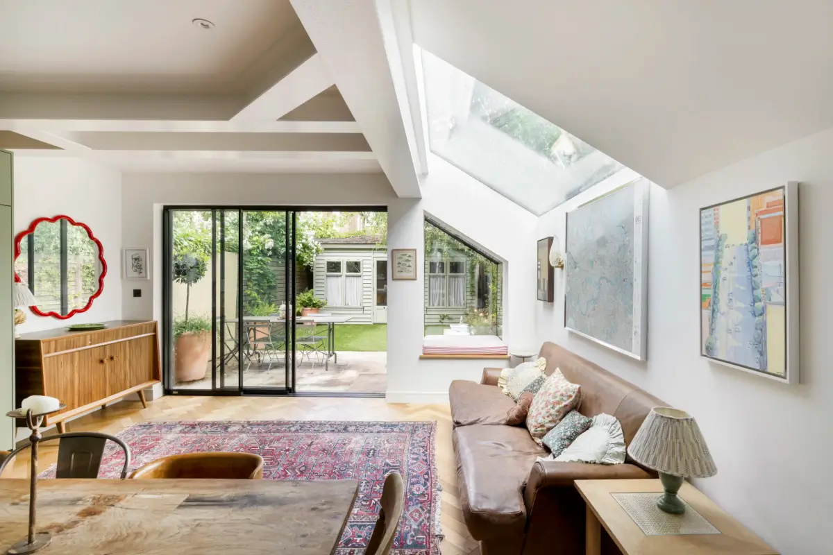 A Beautiful Extended Victorian House in Queen's Park 10 sitting area extension skylights