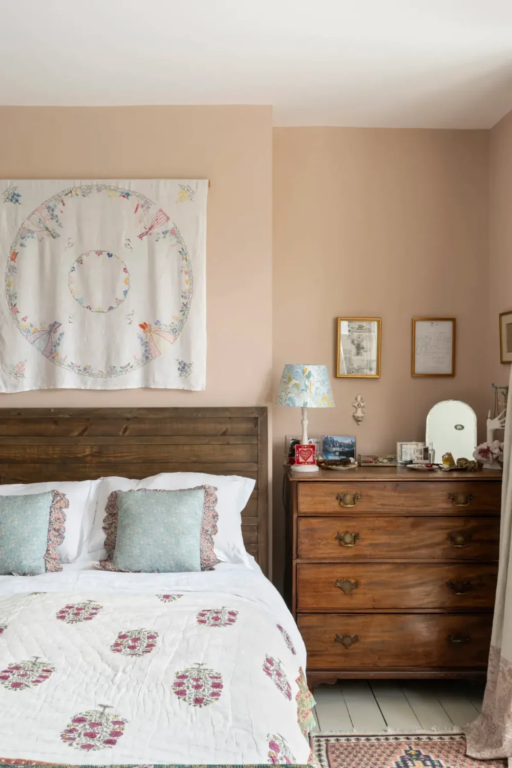 A Beautiful Extended Victorian House in Queen's Park 14 soft-pink-bedroom