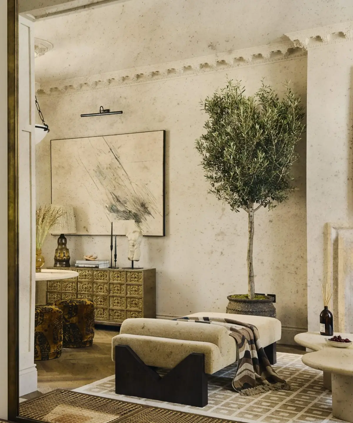 Luxurious Interiors in a Victorian Townhouse in Chelsea 11 view into sitting room